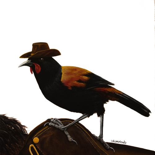 Saddleback On A Saddle Back - Original Painting